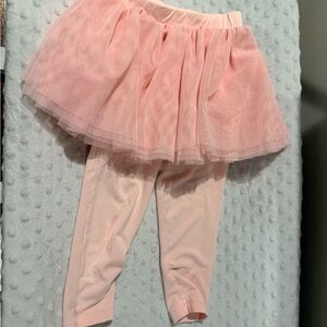 Little sleepies Pink Tulle Skirt tutu Leggings